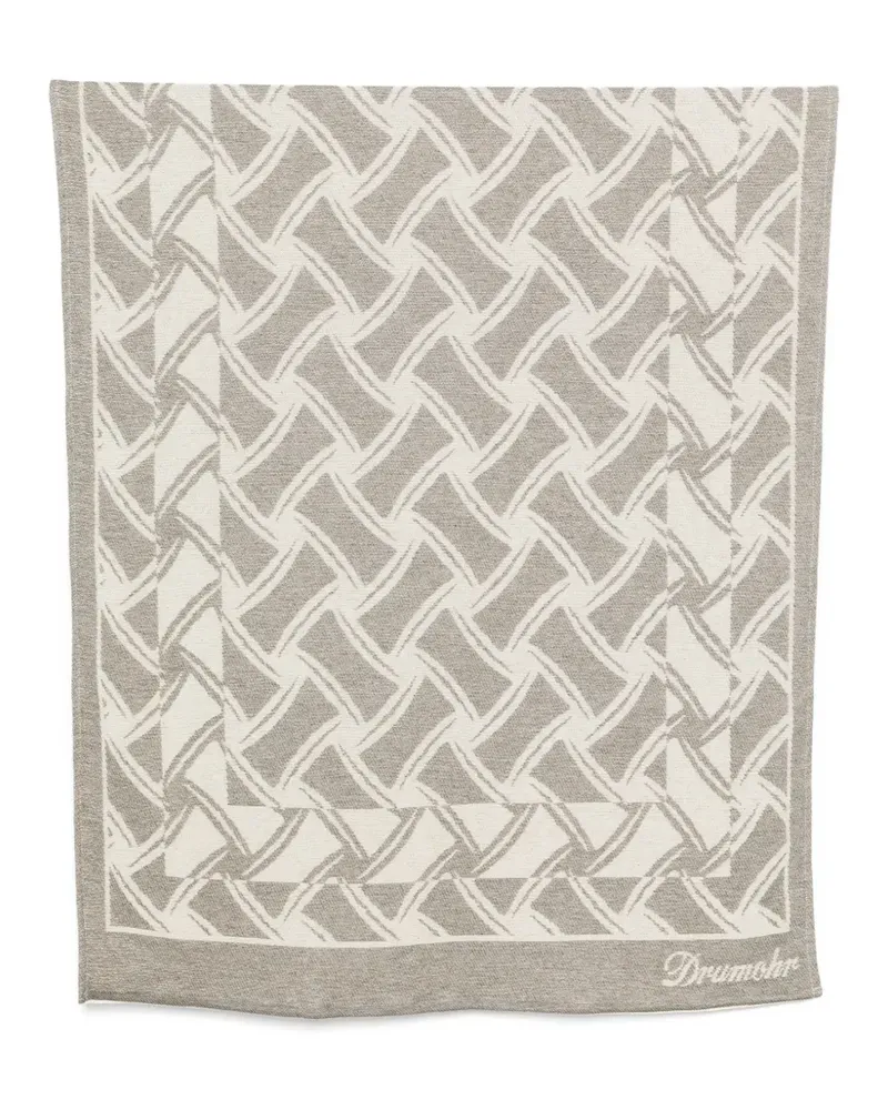 Drumohr  patterned beach towel - Nude Nude