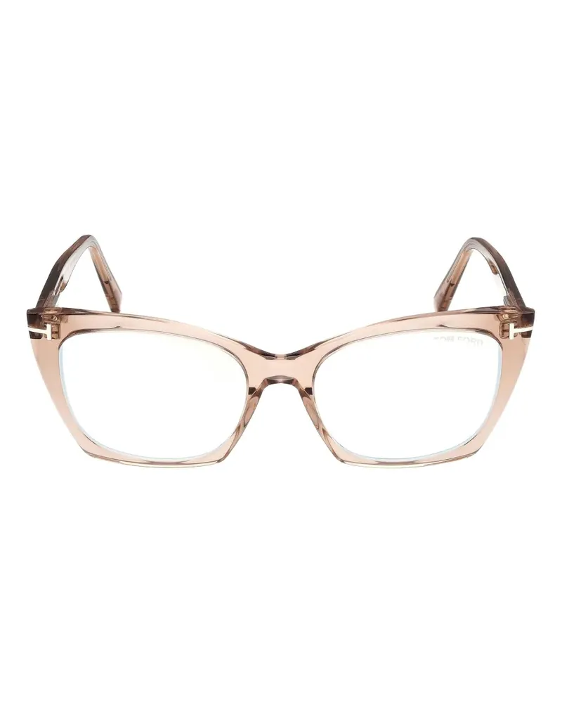 Tom Ford Brille mit Cat-Eye-Gestell - Nude Nude