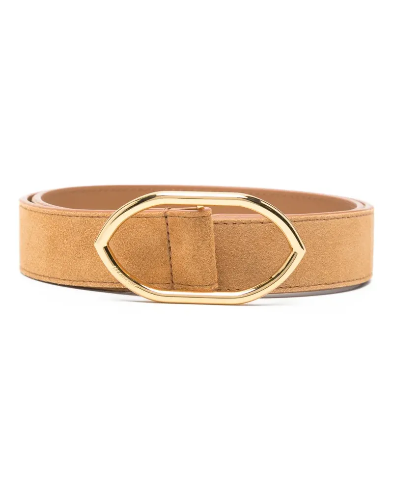 Jacquemus oval-buckle belt - Nude Nude