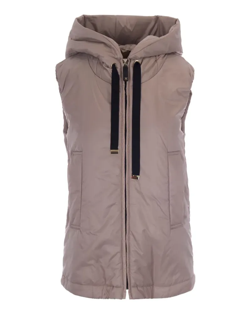 Max Mara The Cube hooded gilet - Nude Nude