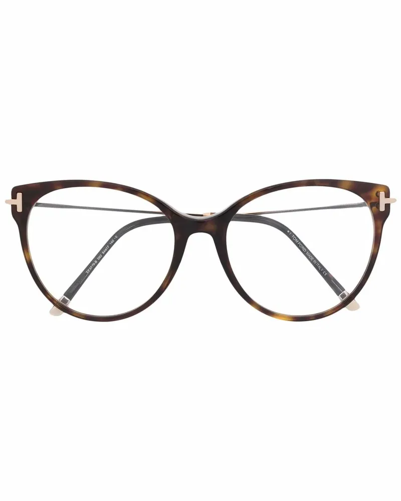 Tom Ford Oversized-Brille in Schildpattoptik - Braun Braun