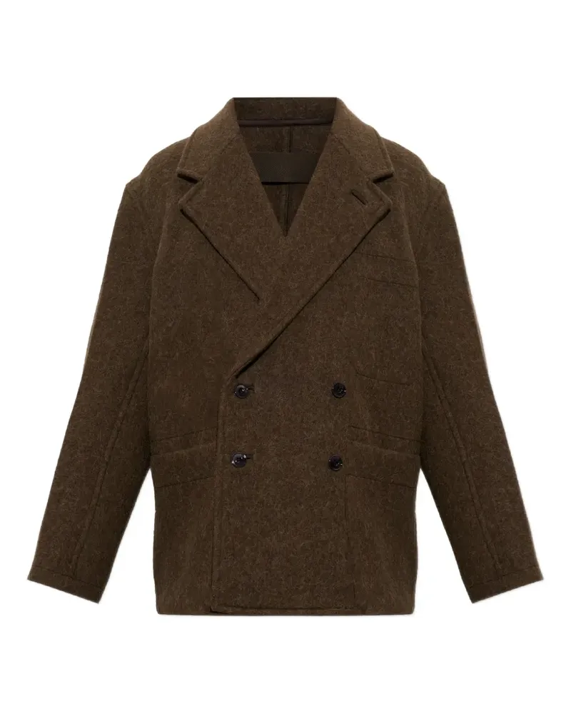 Christophe Lemaire double-breasted blazer - Braun Braun