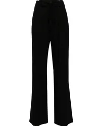 GOEN.J Ausgestellte High-Waist-Hose Schwarz