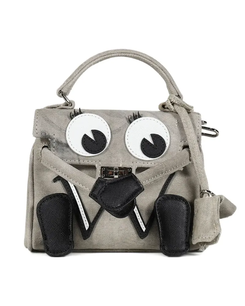 READYMADE Tote Bag mit Applikation - Grau Grau