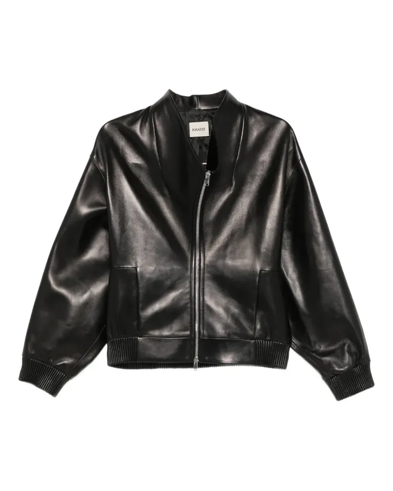 KHAITE Ixin Lederjacke - Schwarz Schwarz