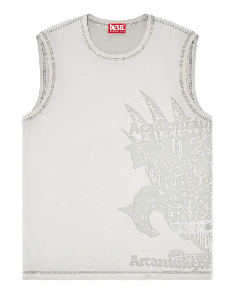 Diesel grapjic-print tank top - Grau Grau