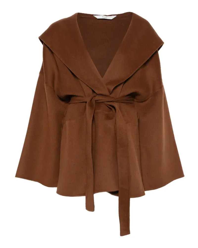 Hevò belted hooded coat - Braun Braun