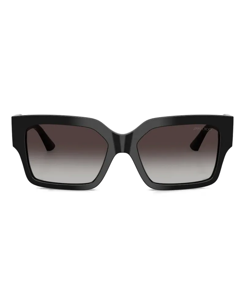 Jimmy Choo Sonnenbrille mit eckigem Gestell - Schwarz Schwarz
