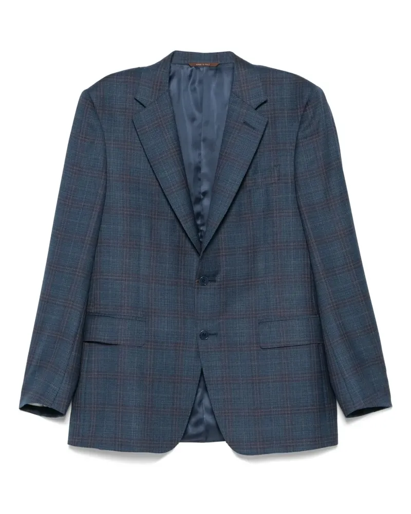 Canali Kariertes Sakko - Blau Blau