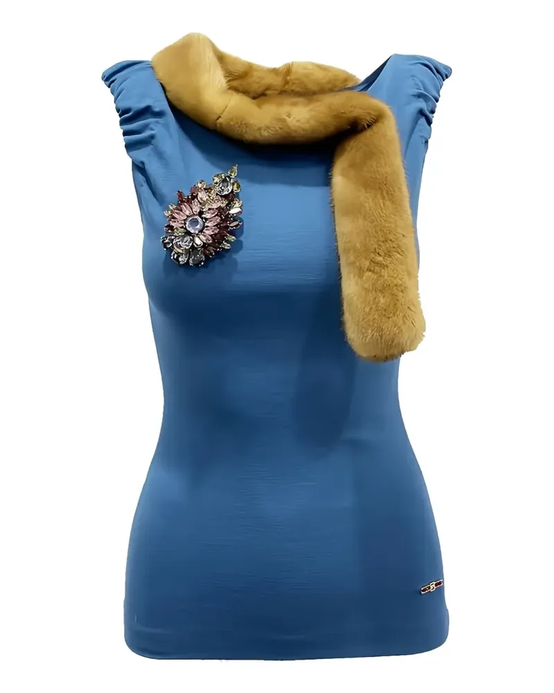 Dsquared2 crystal-embellished tank top - Blau Blau