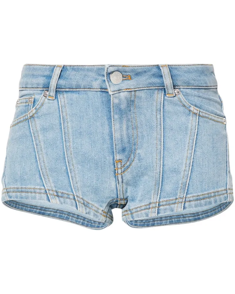 Thierry Mugler Kurze Jeans-Shorts - Blau Blau