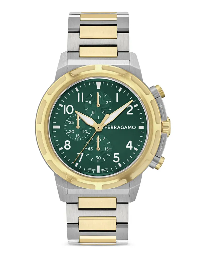 Ferragamo Sport Chrono 44mm watch - Grün Grün