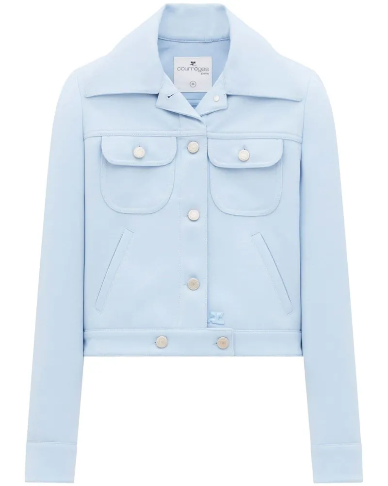 Courrèges Trucker-Jacke - Blau Blau