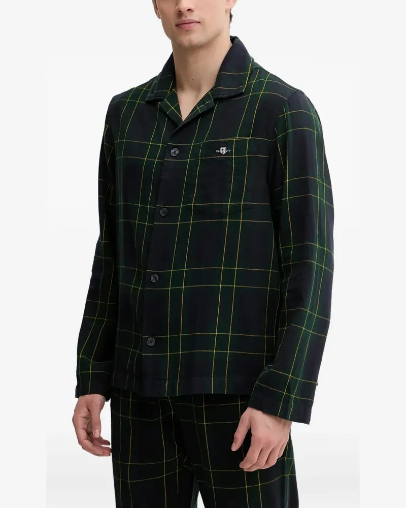Gant Karierter Pyjama - Blau Blau