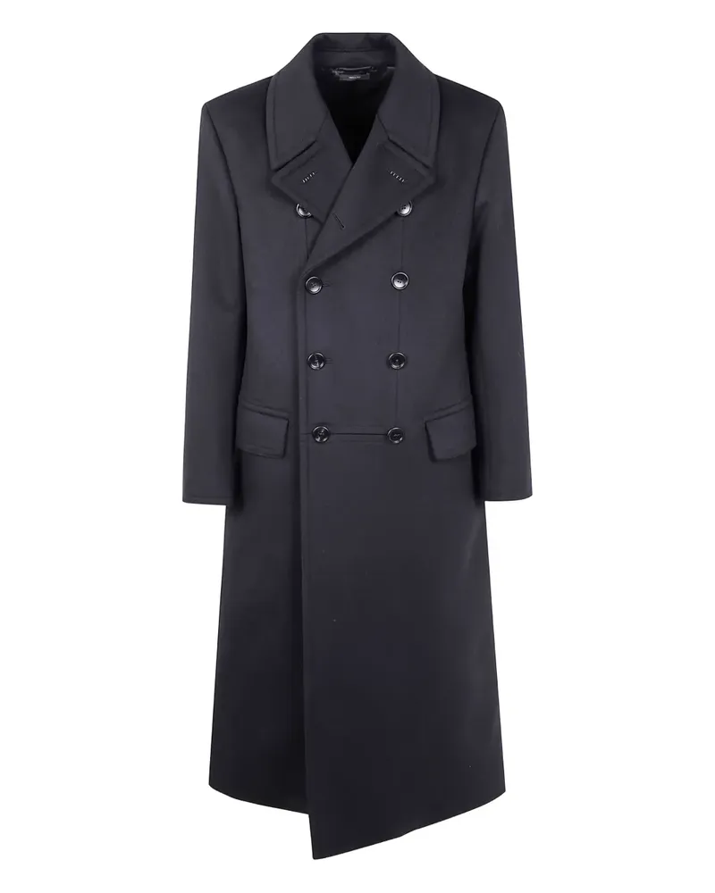 Tom Ford Doppelreihiger Mantel - Schwarz Schwarz