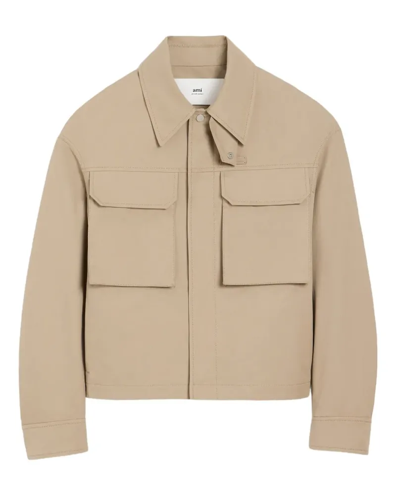AMI Paris Jacke im Workwear-Look - Nude Nude