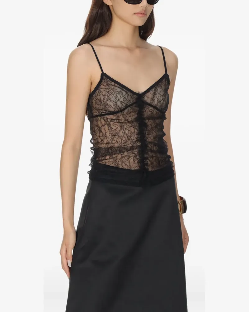 The Garment Dream Oberteil mit Spitzenbesatz - Schwarz Schwarz