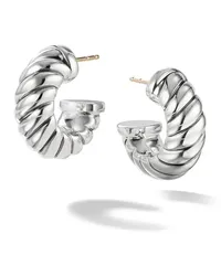 David Yurman Sculpted Cable Shrimp Ohrringe aus Silber