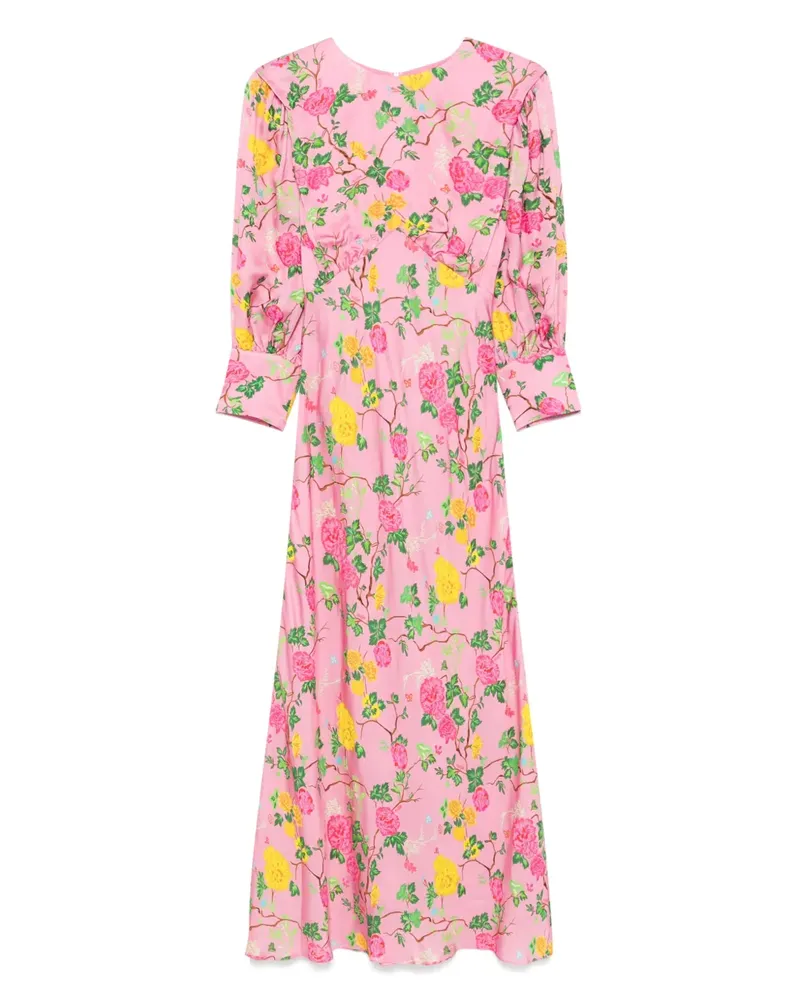 NISSA Midikleid mit Print - Rosa Rosa