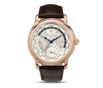 Classic Worldtimer Manufacture' Armbanduhr, 42mm - Weiß