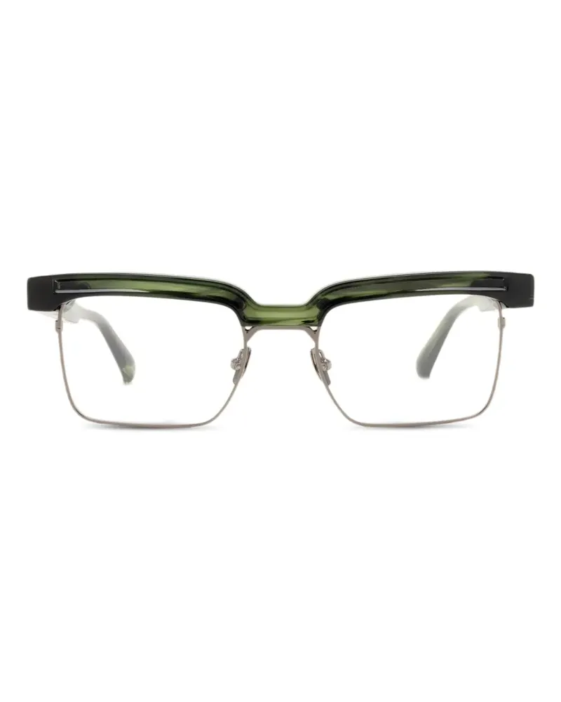 Yohji Yamamoto Brille mit eckigem Gestell - Grün Grün
