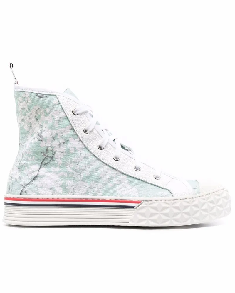 Thom Browne High-Top-Sneakers mit Print Grün