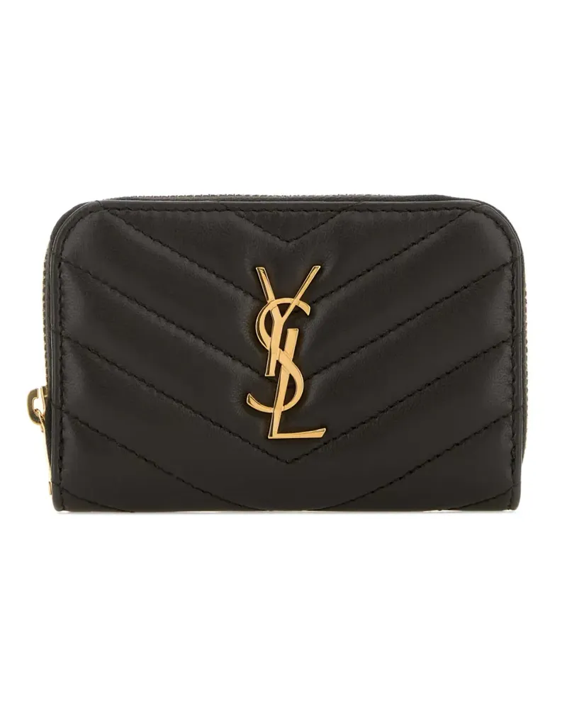 Saint Laurent Portemonnaie mit Cassandre-Schild - Braun Braun