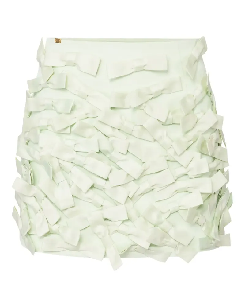Elisabetta Franchi Minirock mit Schleifendetail - Grün Grün