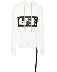 DRKSHDW by Rick Owens Hoodie aus Bio-Baumwolle Weiß