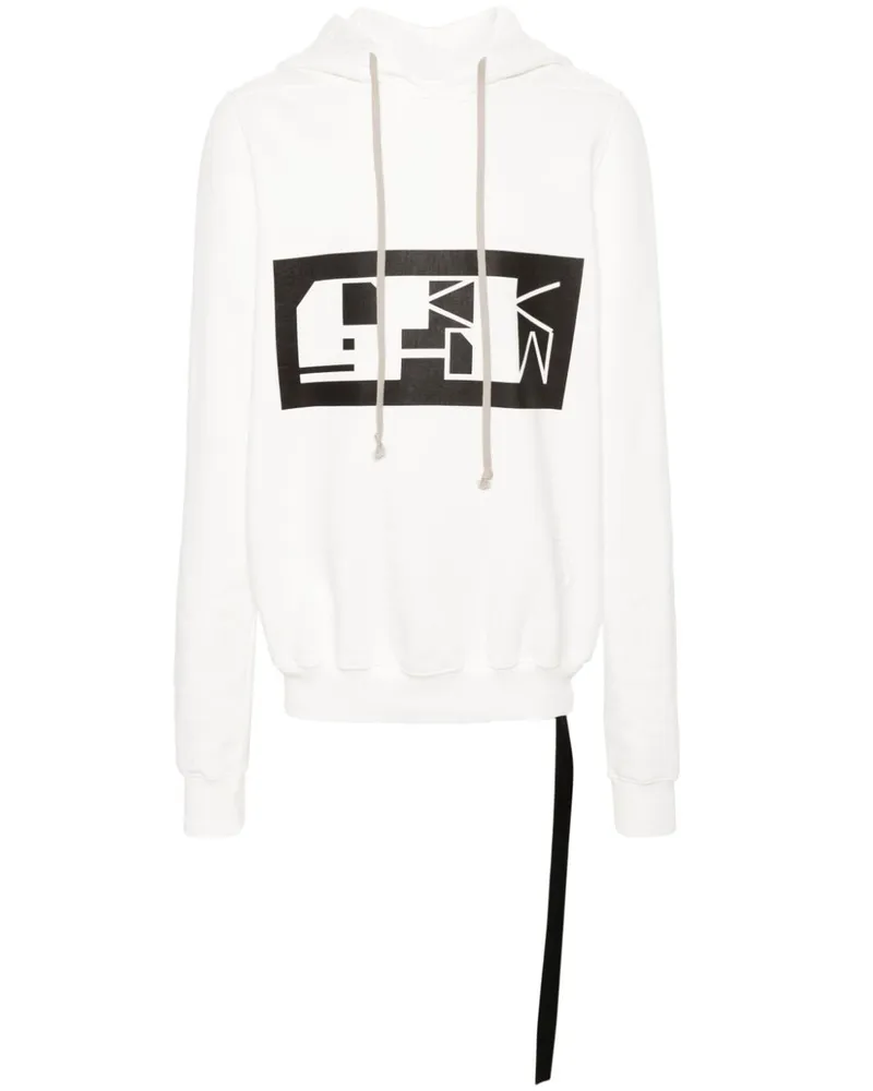 DRKSHDW by Rick Owens Hoodie aus Bio-Baumwolle - Weiß Weiß