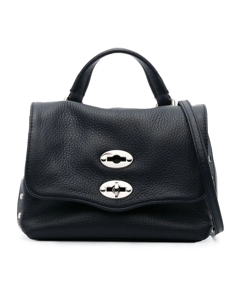 Zanellato Handtasche aus strukturiertem Leder - Blau Blau