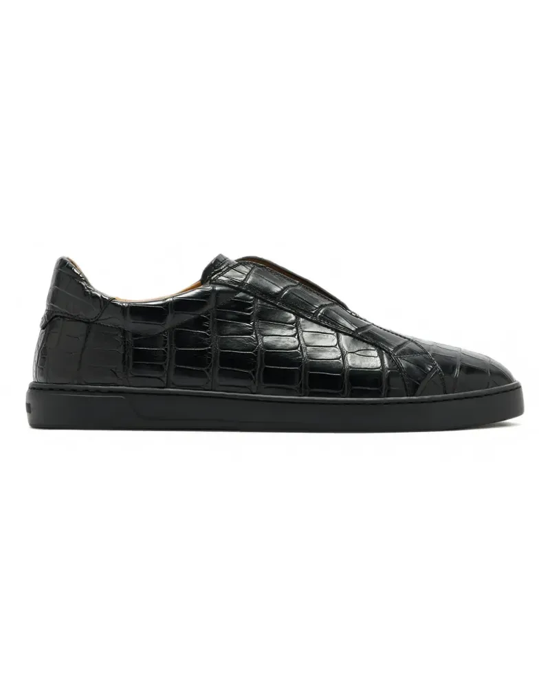 Magnanni Nitro Sneakers mit Alligator-Effekt - Schwarz Schwarz