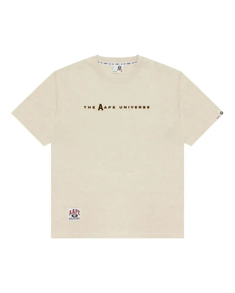 BAPE T-Shirt mit Logo-Grafik - Nude Nude