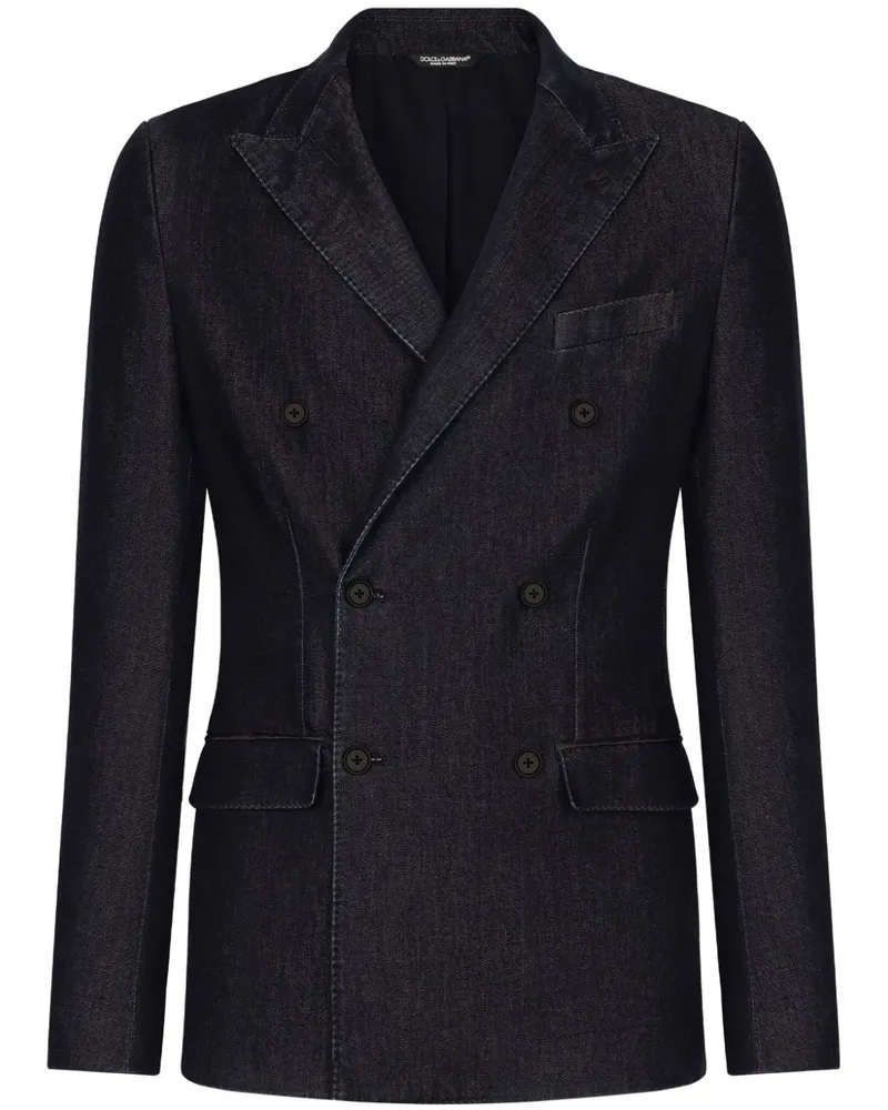 Dolce & Gabbana Doppelreihiges Sakko - Schwarz Schwarz