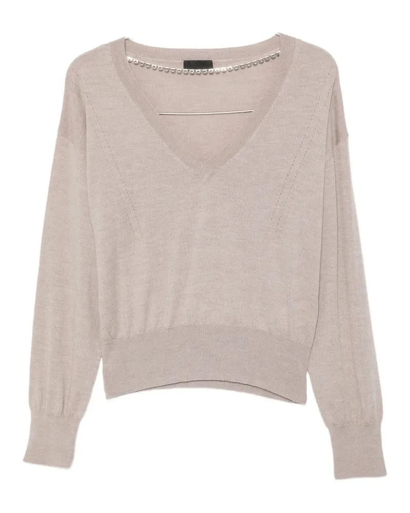 Liu Jo Pullover mit Kristallen - Nude Nude