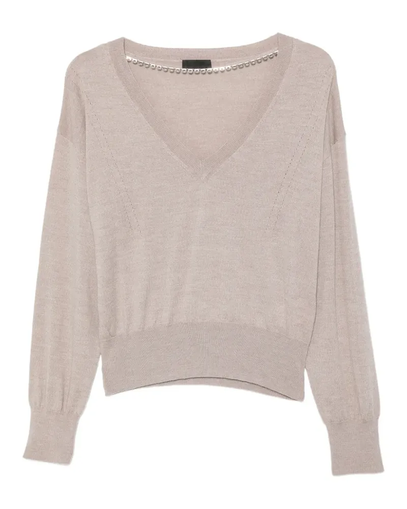 Liu Jo Pullover mit Kristallen - Nude Nude