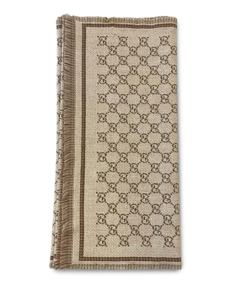 Gucci Schal aus GG-Jacquard - Nude Nude