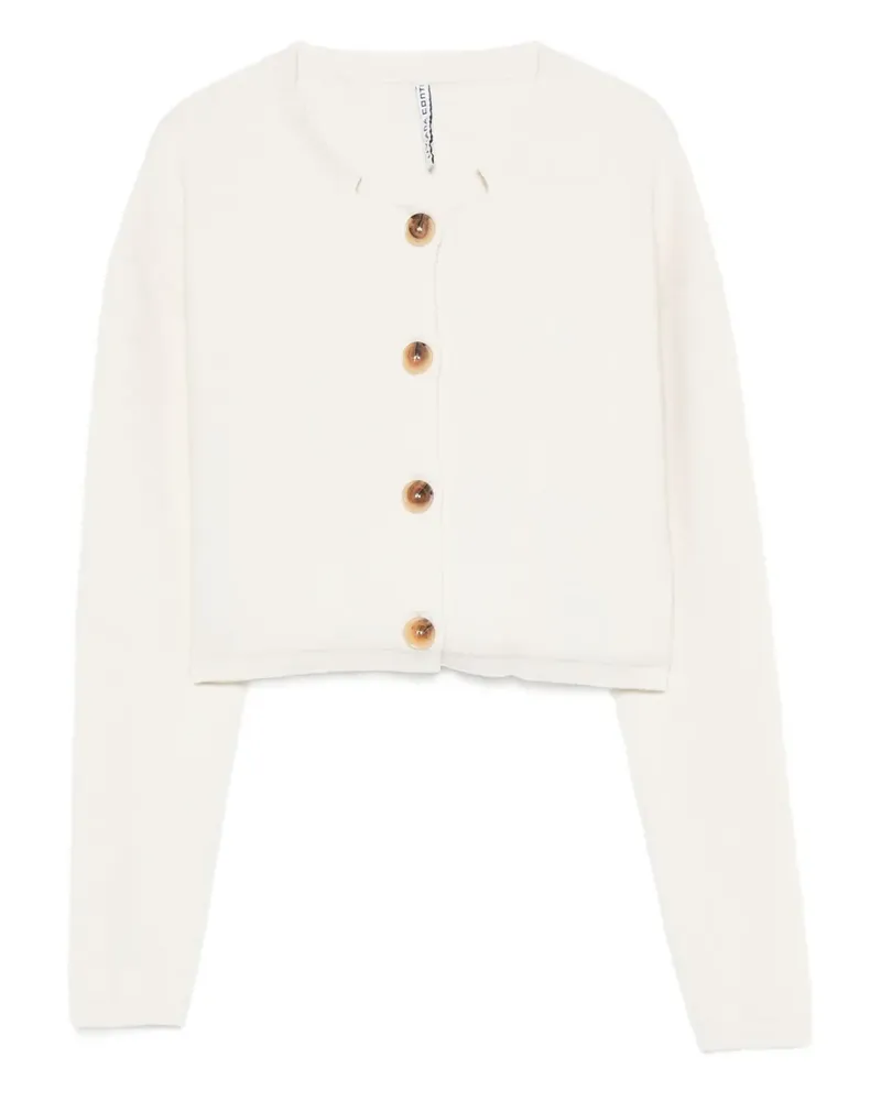 Liviana Conti Geknöpfter Hallie Cropped-Cardigan - Nude Nude