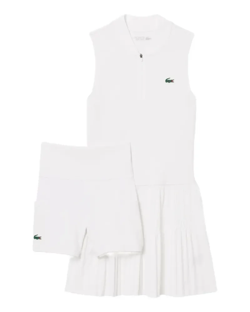 Lacoste Ärmelloses Minikleid - Weiß Weiß