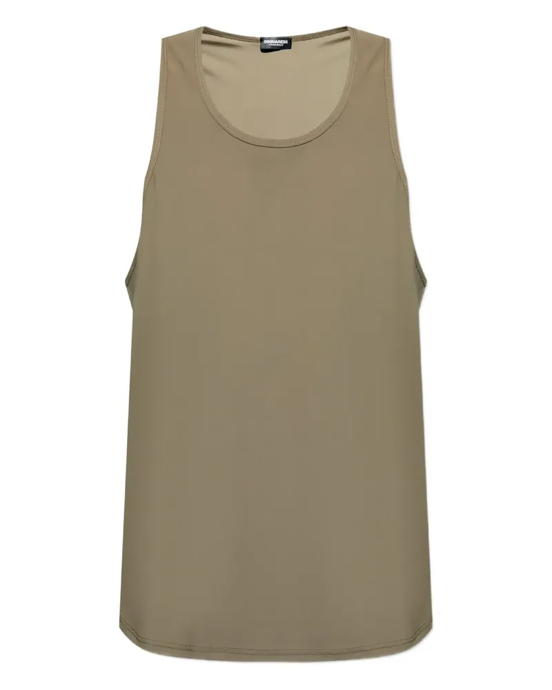 Dsquared2 Trägershirt mit Racerback - Grün Grün