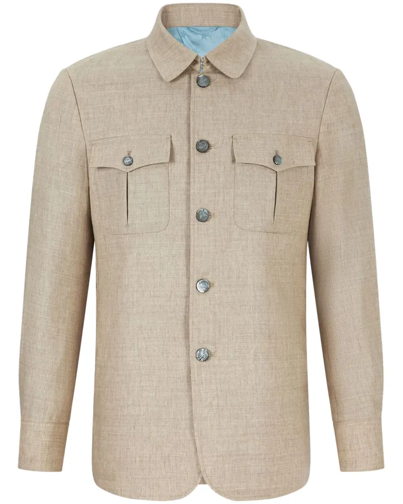 Shanghai Tang Hemdjacke mit Knopfleiste - Braun Braun