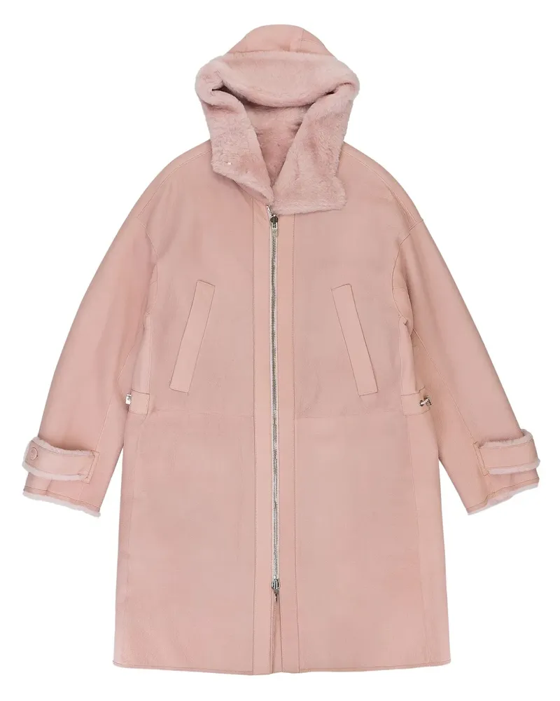 Loro Piana Mantel aus Schafsleder - Rosa Rosa