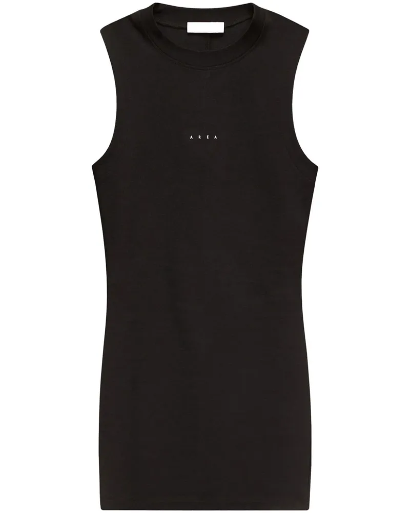 Area Minikleid mit Handabdruck-Motiv - Schwarz Schwarz