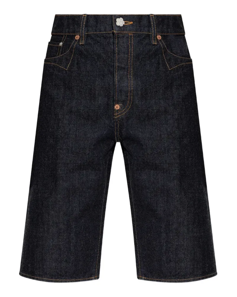 Kenzo Knielange Jeans-Shorts - Blau Blau