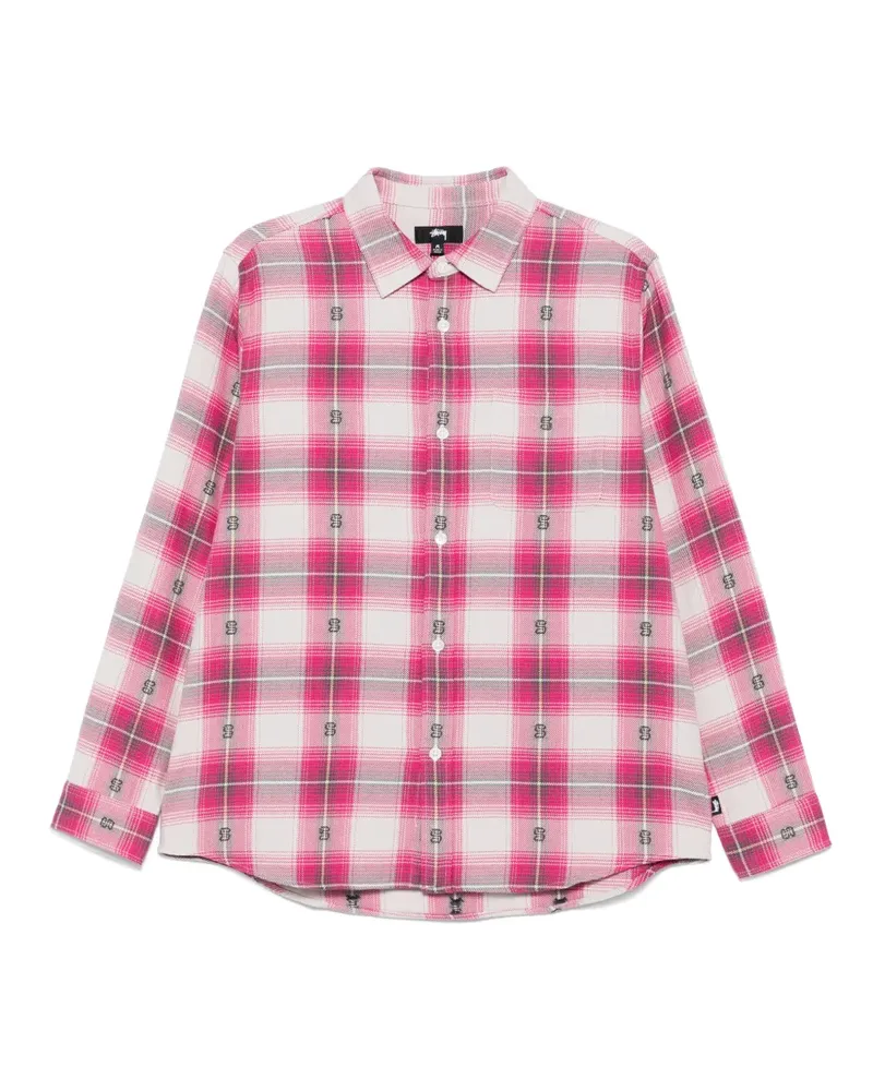 Stüssy Kariertes Hemd - Rosa Rosa