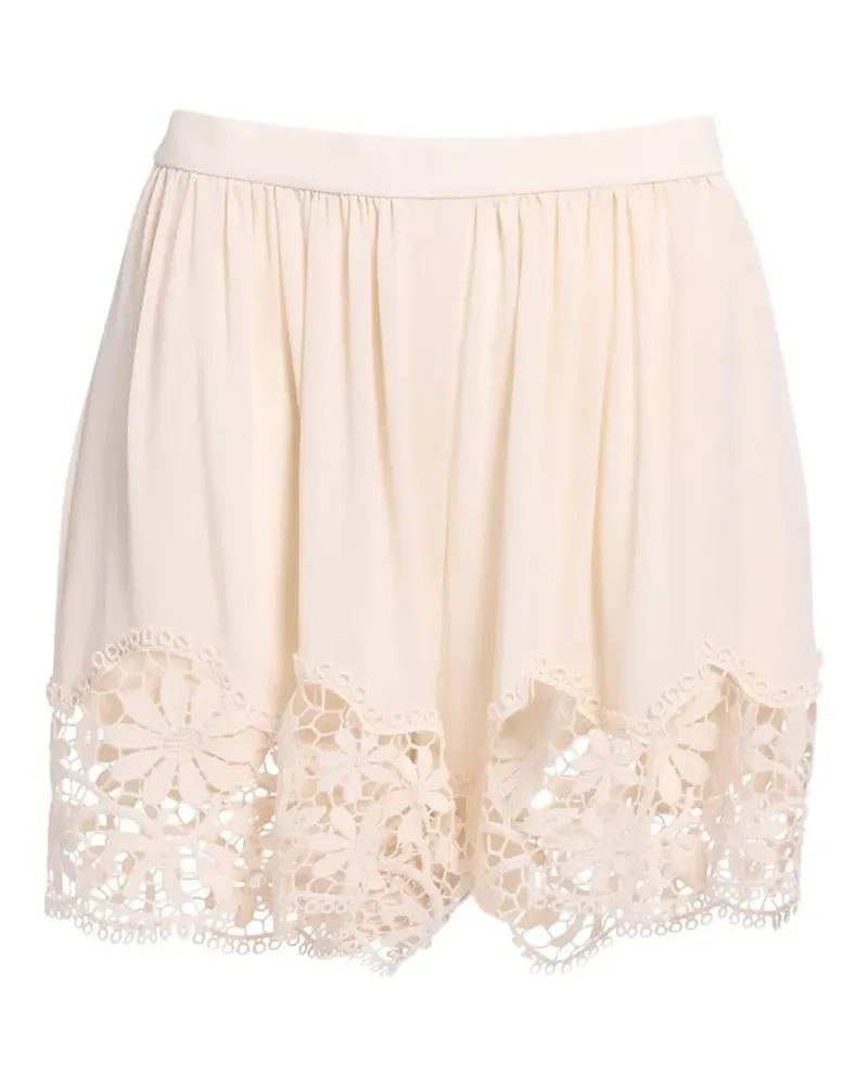 Elie Saab Shorts aus Seide - Nude Nude