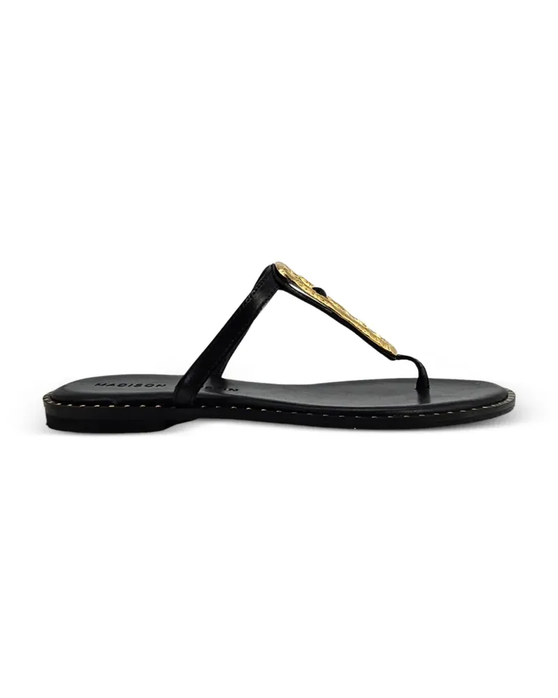 MADISON.MAISON hammered link sandals - Schwarz Schwarz