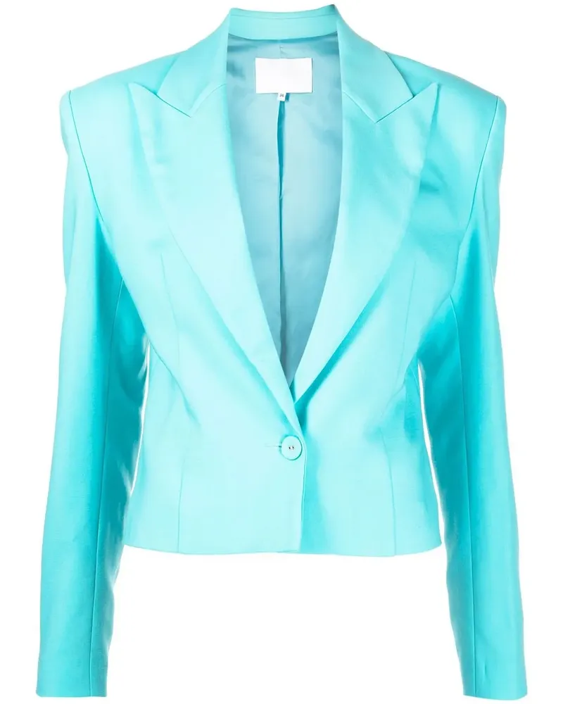 COSTARELLOS Cropped-Bluse - Blau Blau