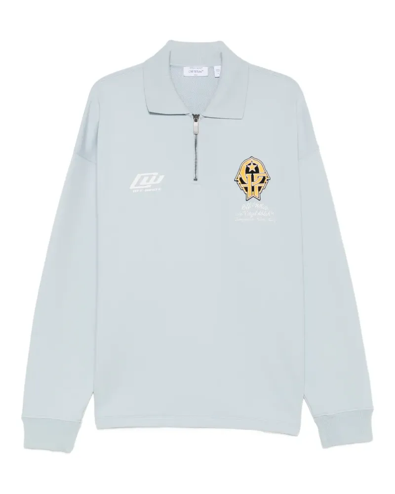OFF-WHITE Pullover mit Reißverschluss - Blau Blau