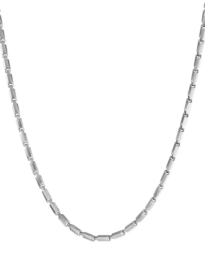 David Yurman Faceted Link Sterlingsilber-Halskette 3mm Silber